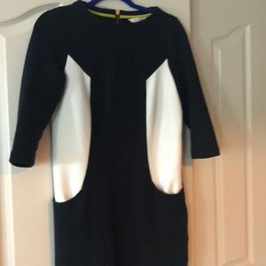 Boden black and white dress